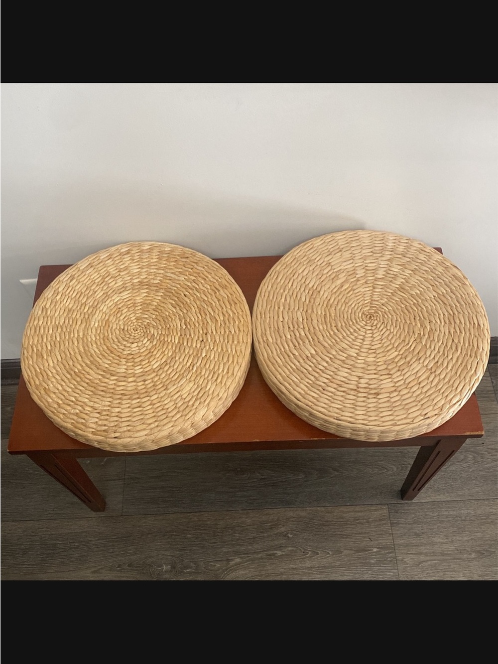 Round Woven Straw charger Placemat Set - Natural Straw - Picture 2 of 10